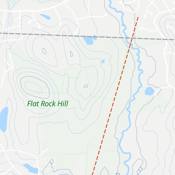 Map of Flatrock Hill
