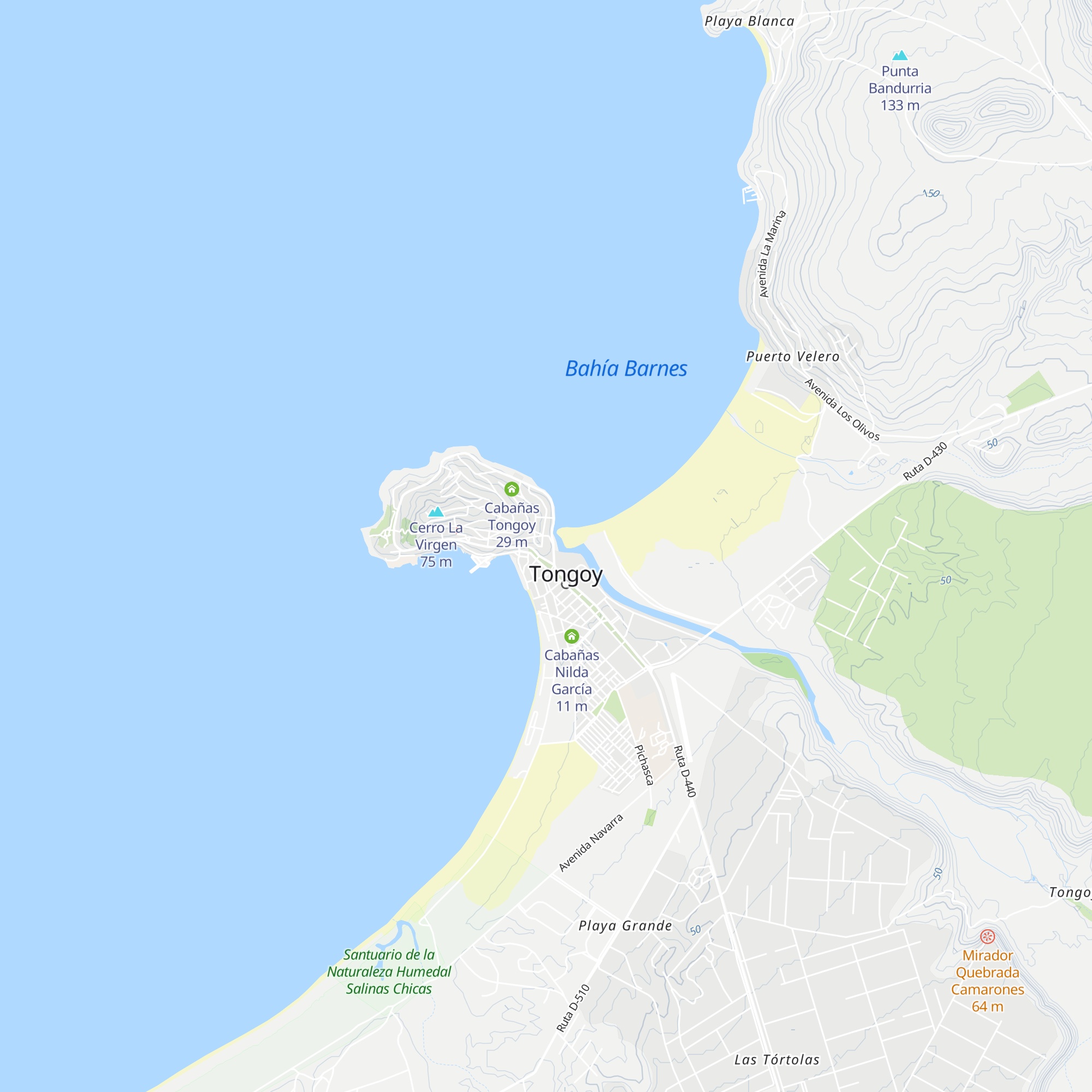Cabañas Villa Elena map