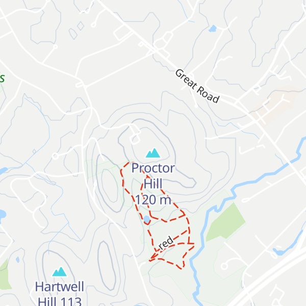 Map of Proctor Hill
