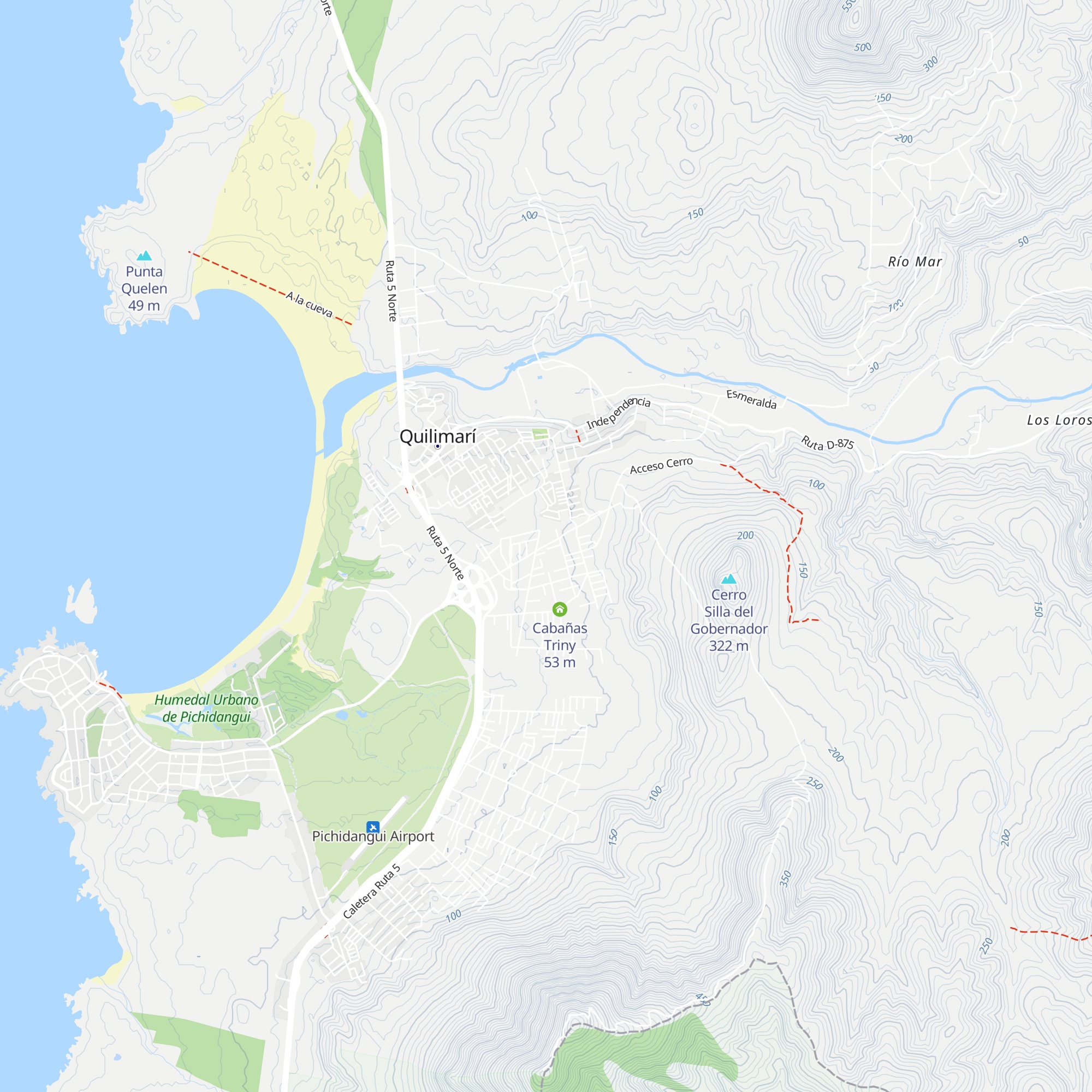 Cabaña Las Rosas map