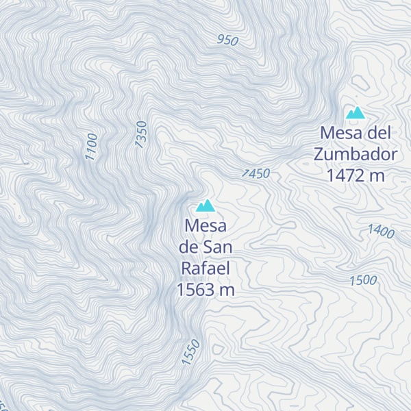 Map of Mesa de San Rafael