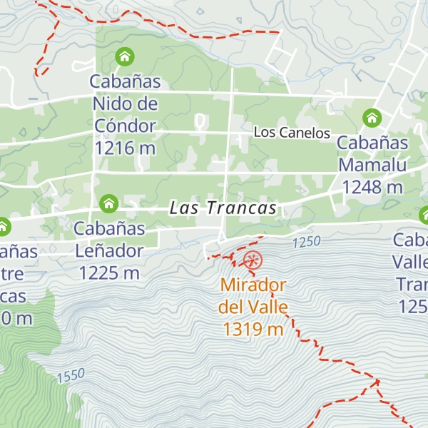 Map of Cabañas Piremapu