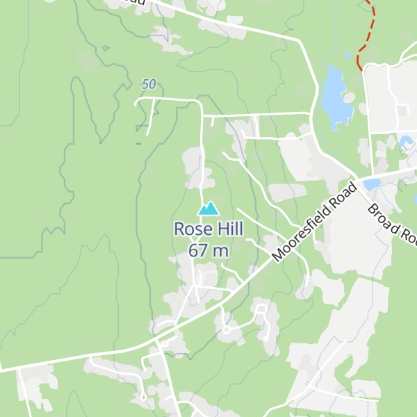 Map of Rose Hill