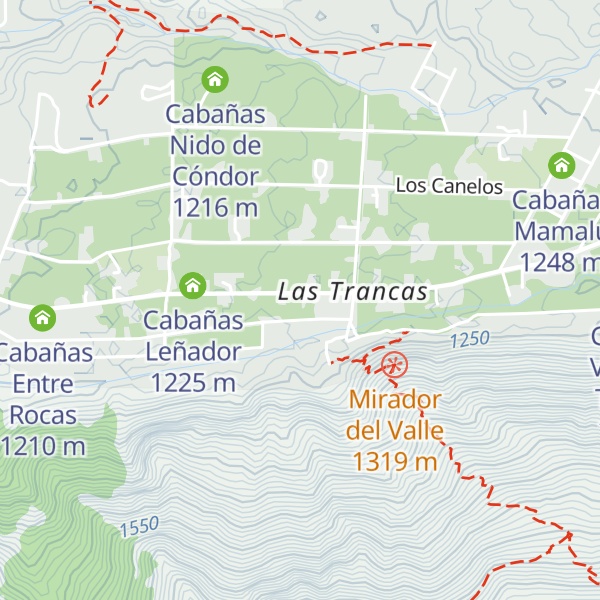 Map of Cabañas Quitrahue