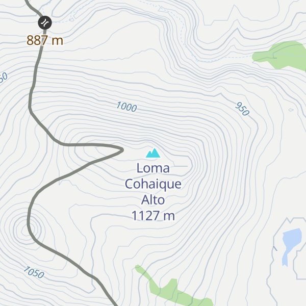 Map of Loma Cohaique Alto