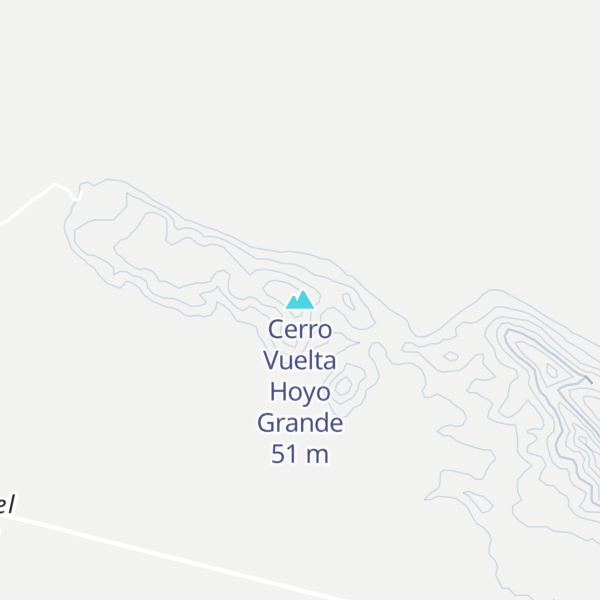 Map of Cerro Vuelta Hoyo Grande