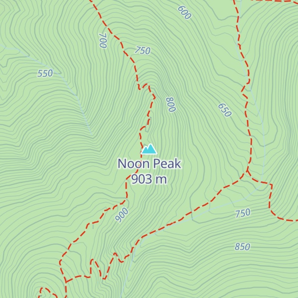 Map of Noon Peak