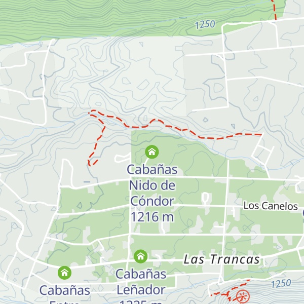Map of Cabañas Nido de Cóndor