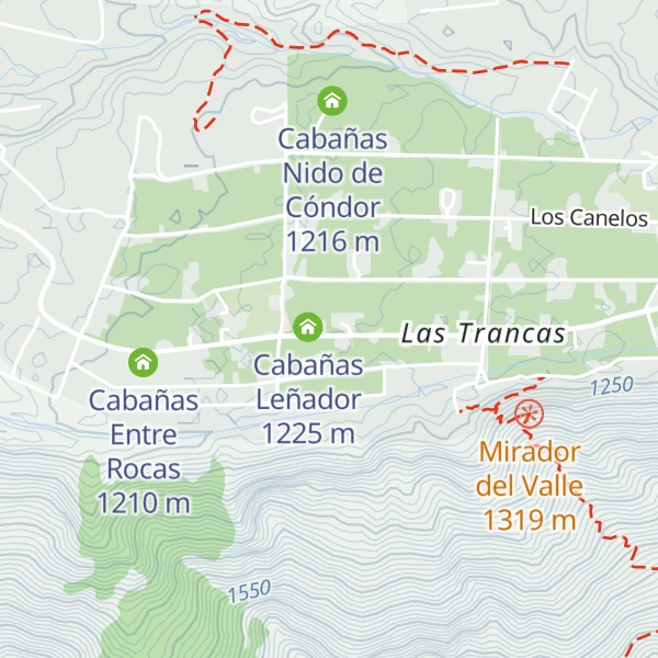 Map of Cabañas Añañukas