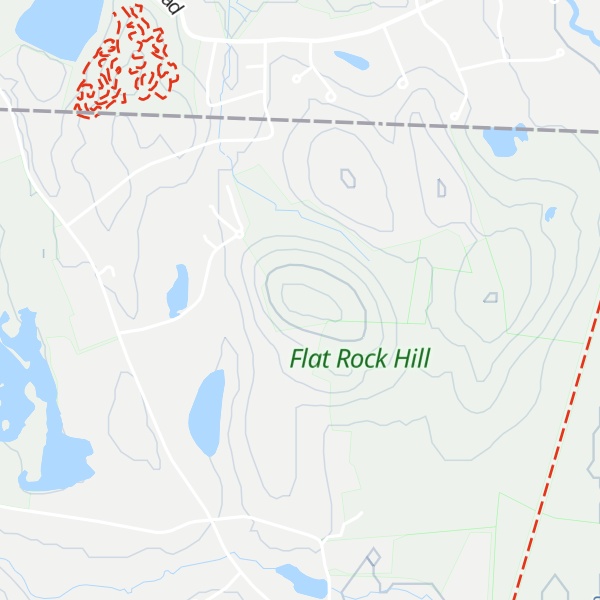 Map of Blanchard Hill