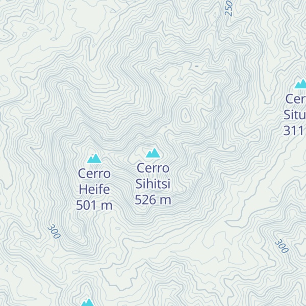 Map of Cerro Sihitsi