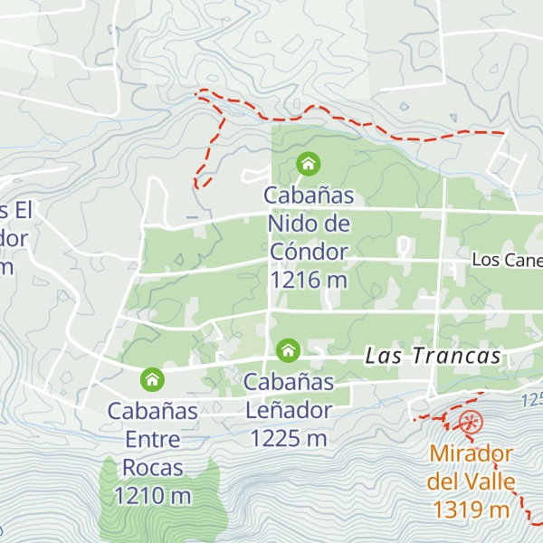Map of Cabañas Los Ñirres