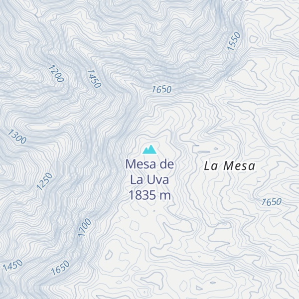 Map of Mesa de La Uva