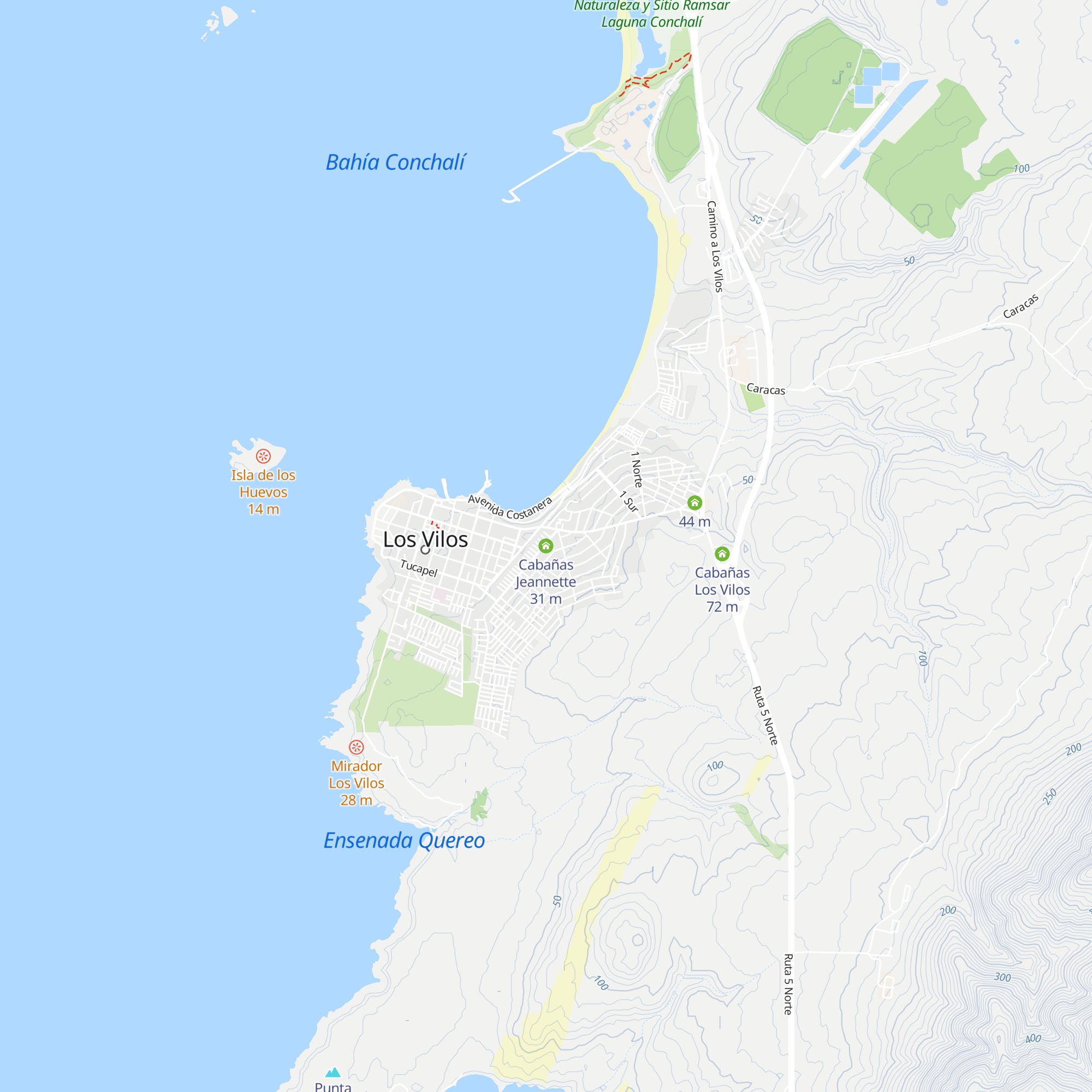 Cabañas Jeannette map