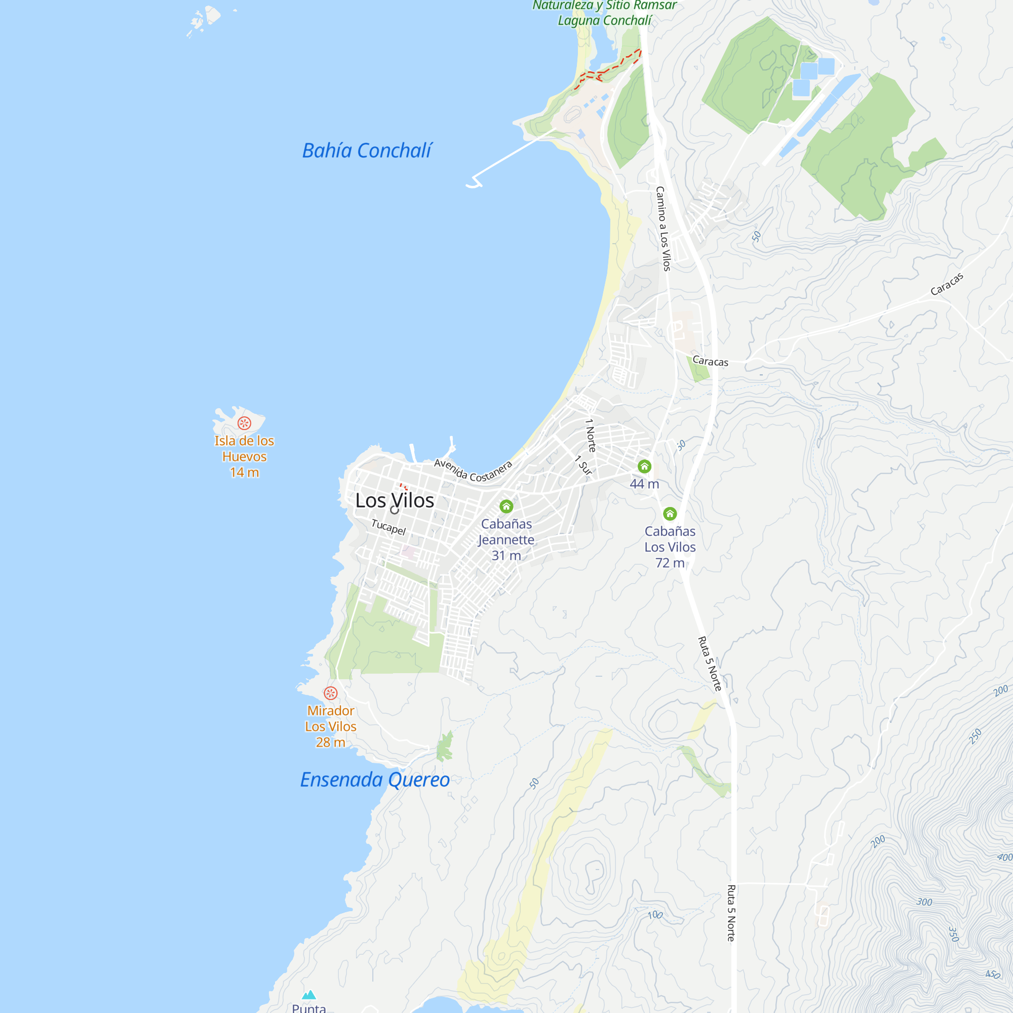 Cabañas Jeannette map
