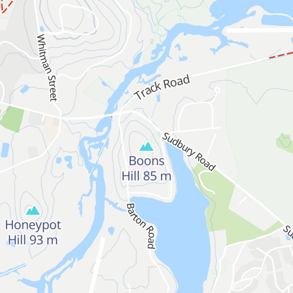 Map of Boons Hill