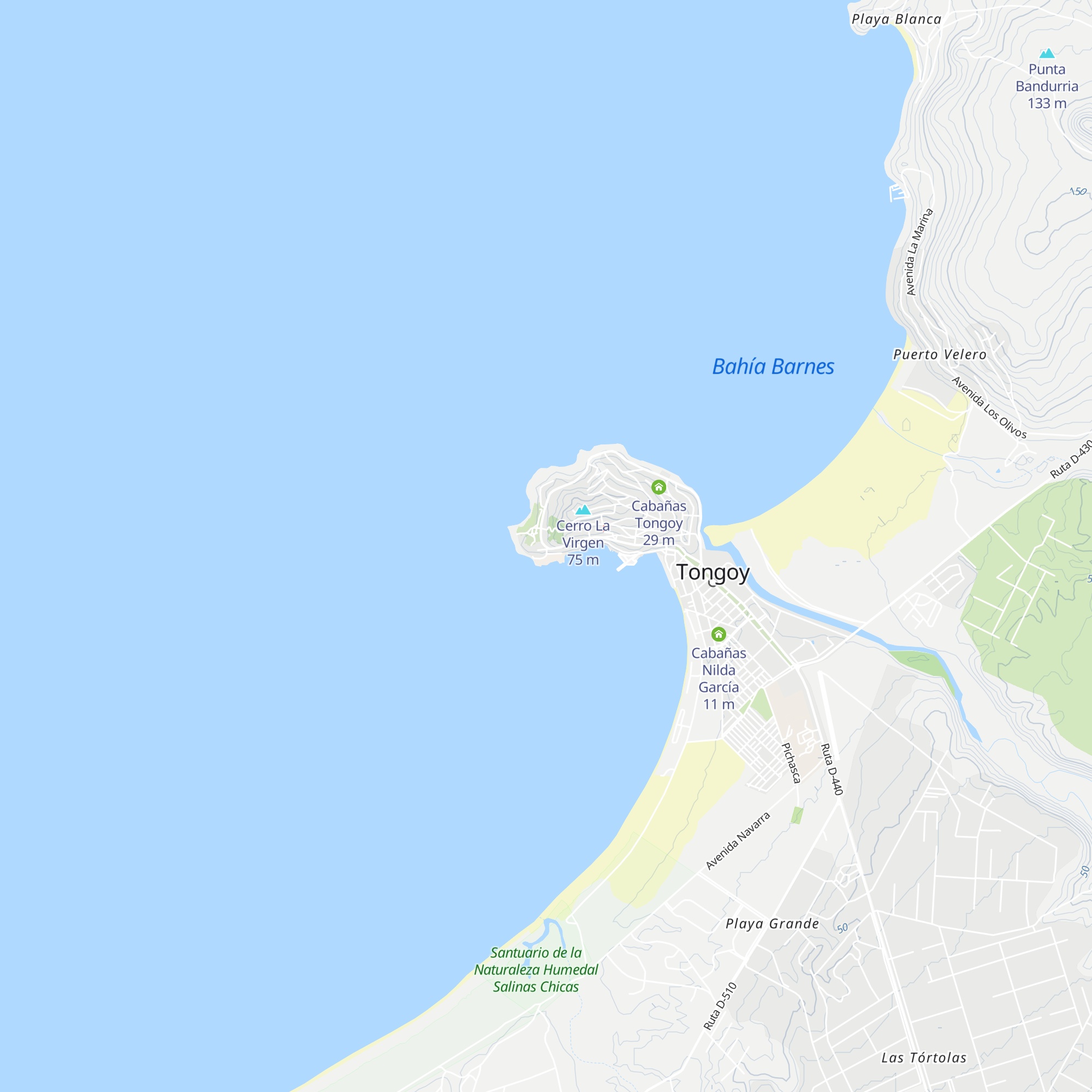 Cabañas Barcelona map