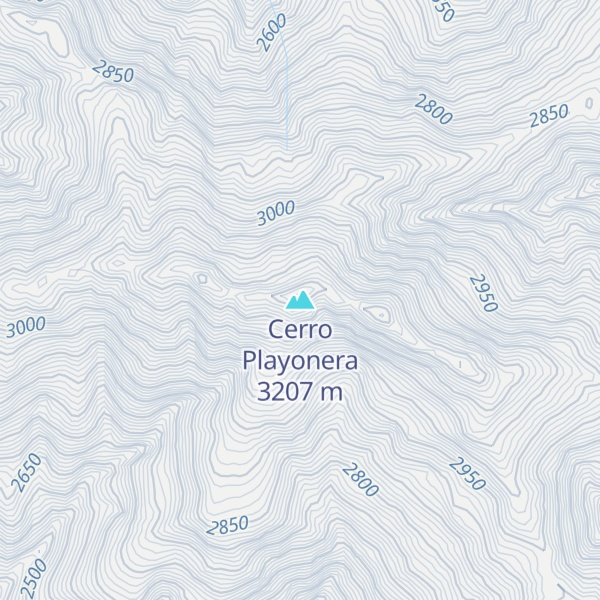 Map of Cerro Playonera