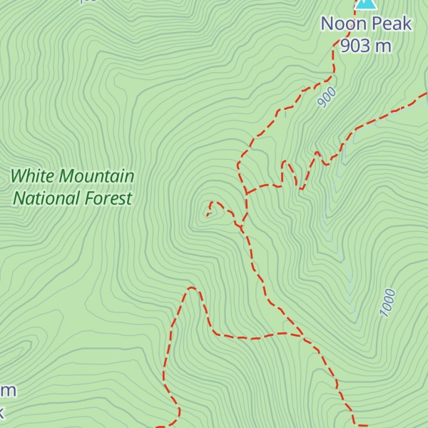 Map of Jennings Peak
