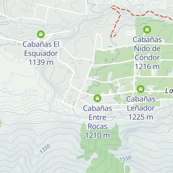 Map of Cabañas La Baita