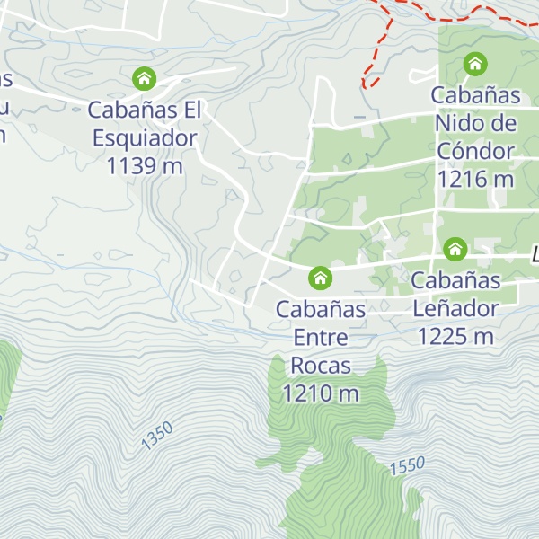 Map of Cabañas Rukapukem