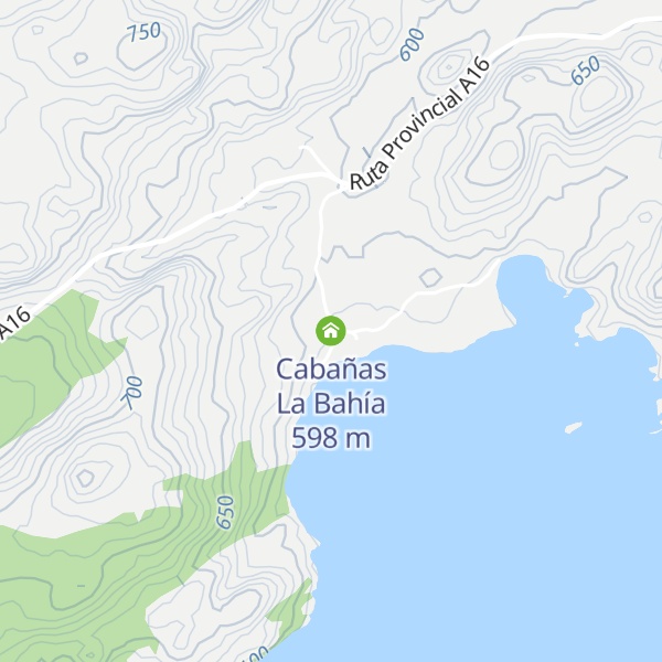 Map of Cabañas La Bahía