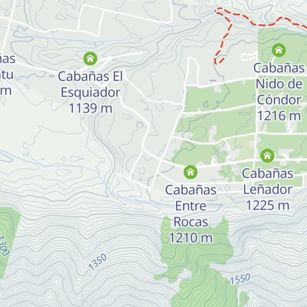 Map of Cabañas Los Andes