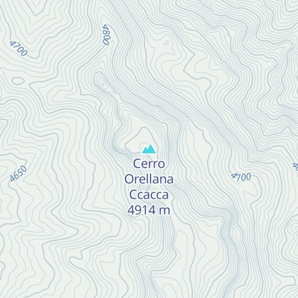 Map of Cerro Orellana Ccacca