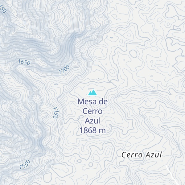 Map of Mesa de Cerro Azul