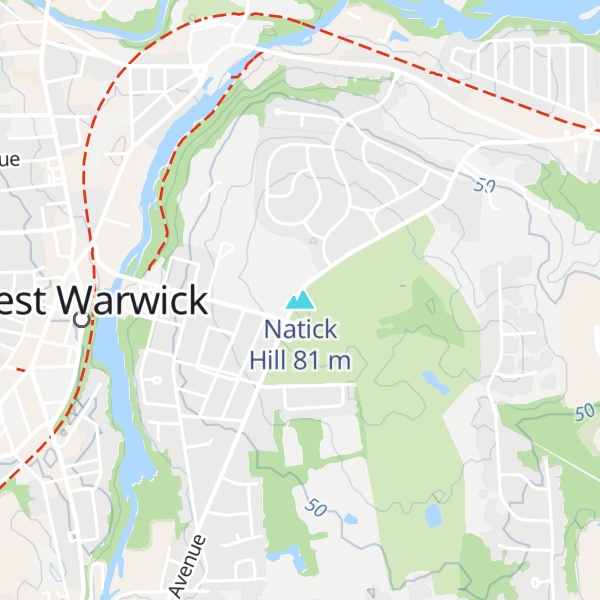 Map of Natick Hill