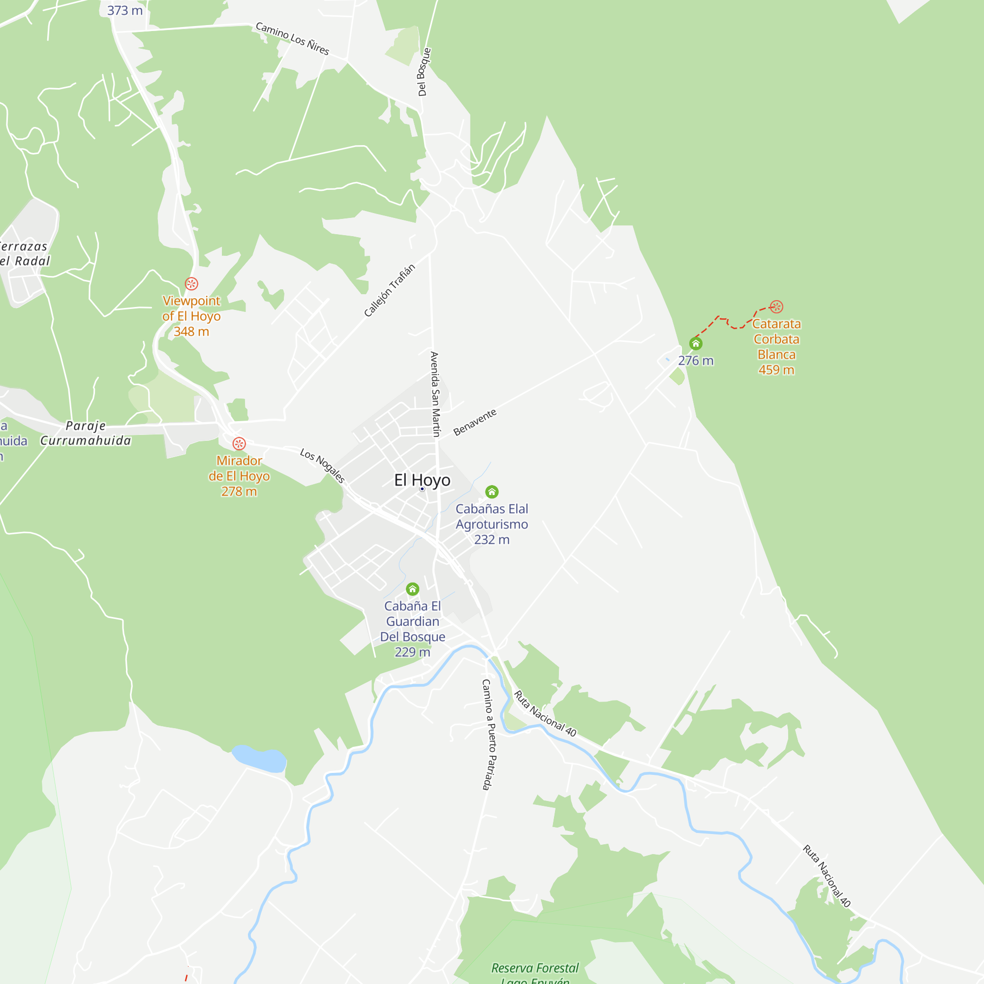 Cabañas Elal Agroturismo map