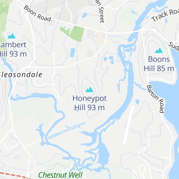 Map of Honeypot Hill