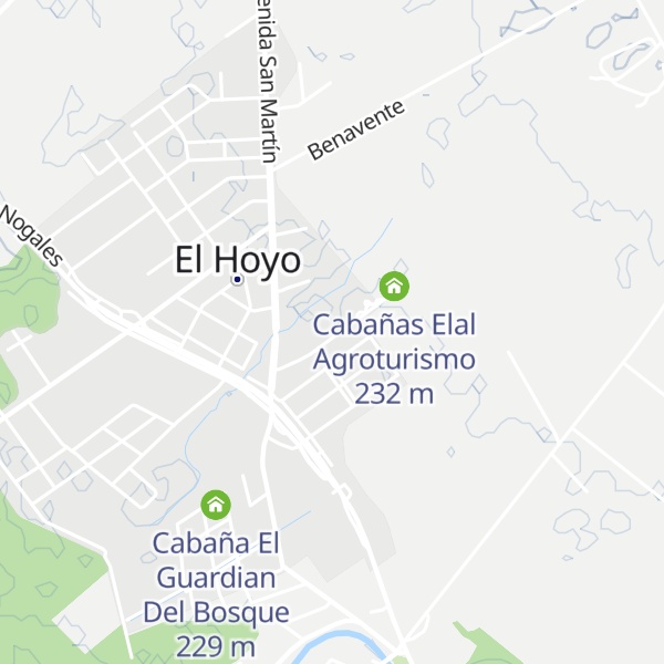 Map of Cabañas Paraje Sureño