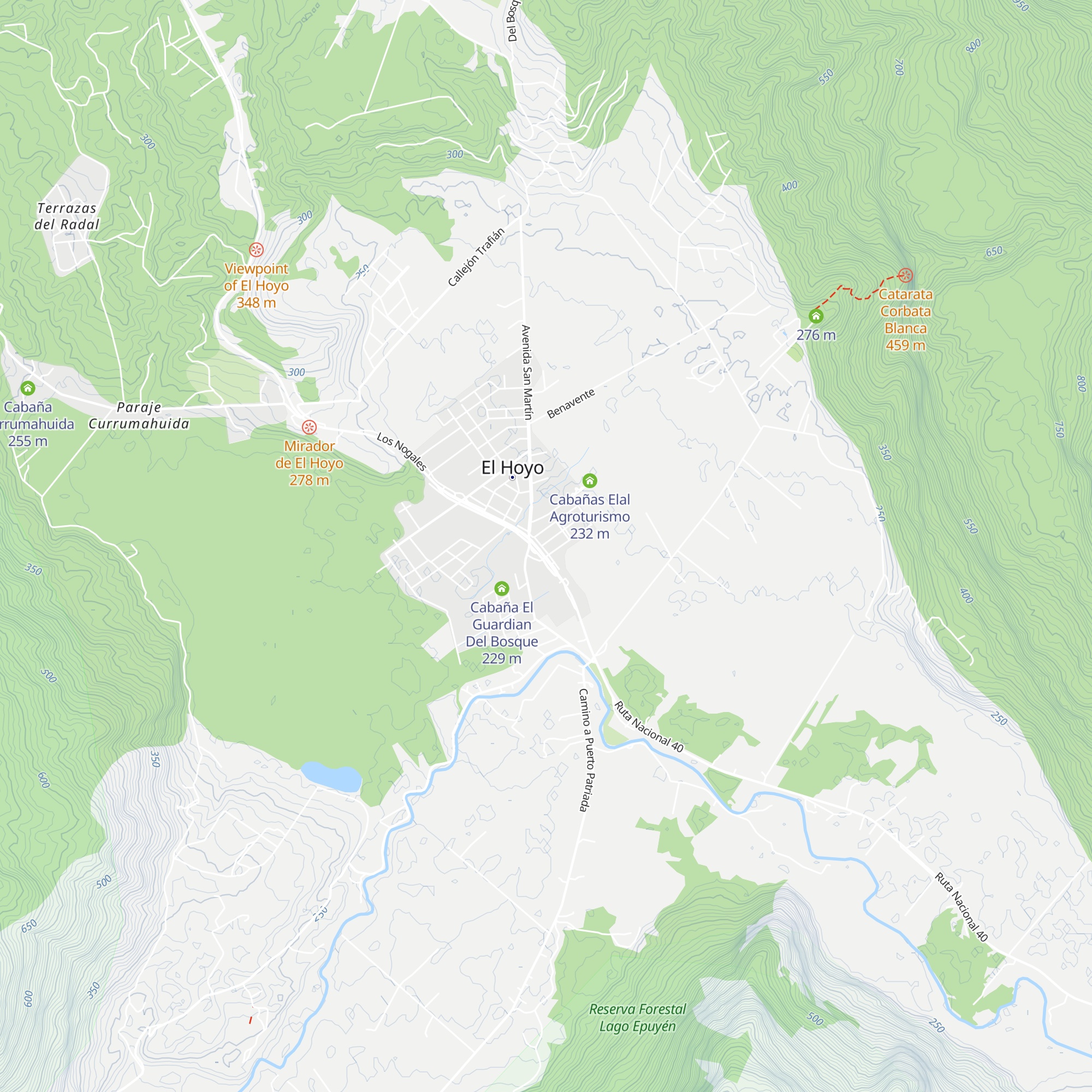 Cabañas Koda map