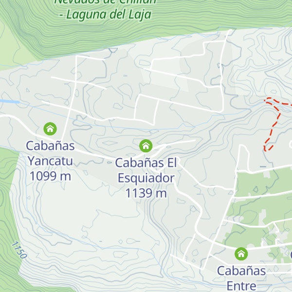 Map of Cabañas El Esquiador