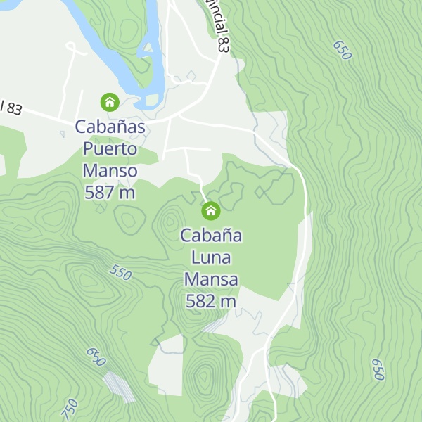Map of Cabaña Luna Mansa