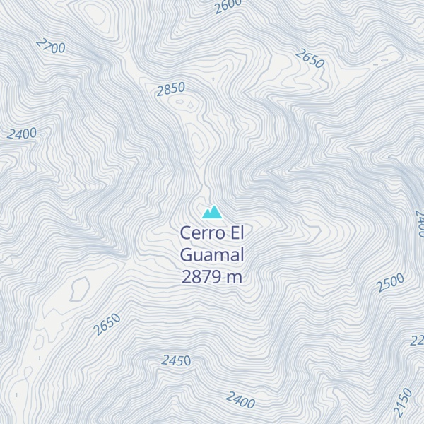 Map of Cerro El Guamal