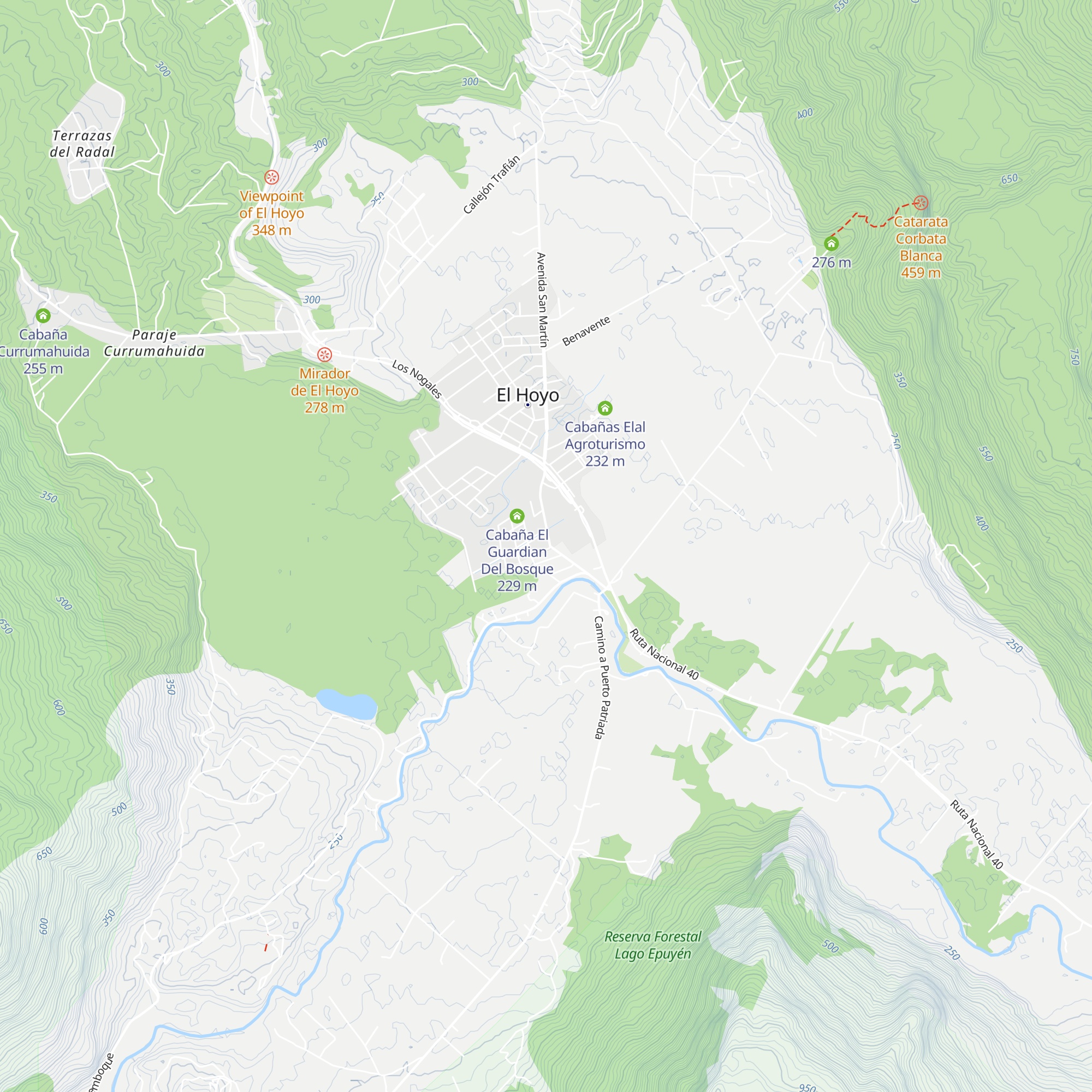 Cabañas Del Sauce map