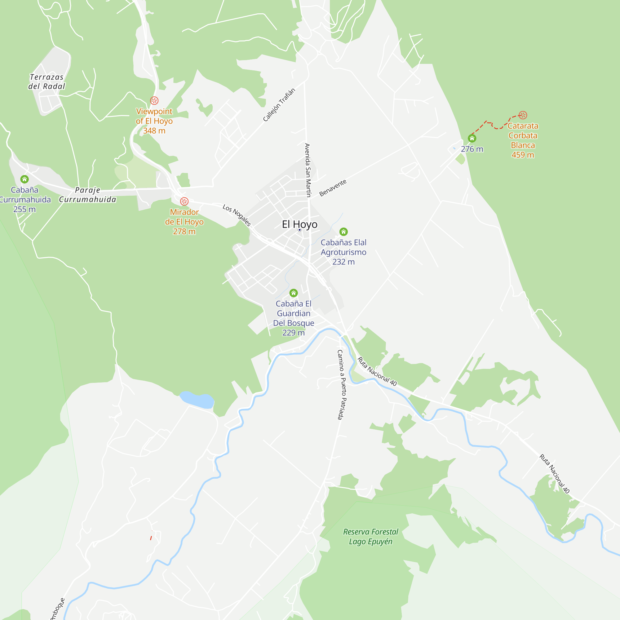 Cabañas Del Sauce map