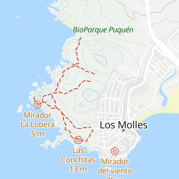 Map of Orejas de Burro