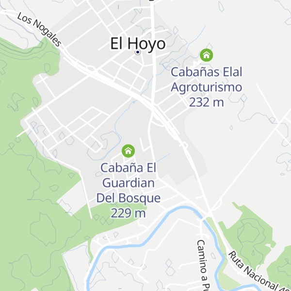 Map of Cabañas Alma del Sur