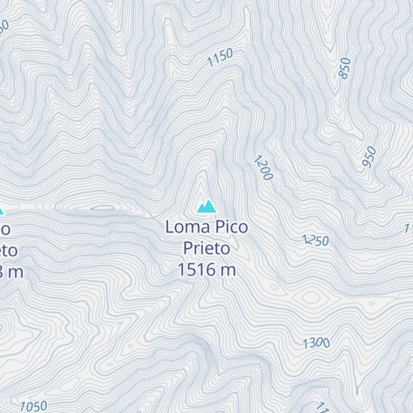 Map of Loma Pico Prieto