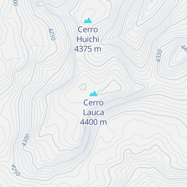 Map of Cerro Lauca