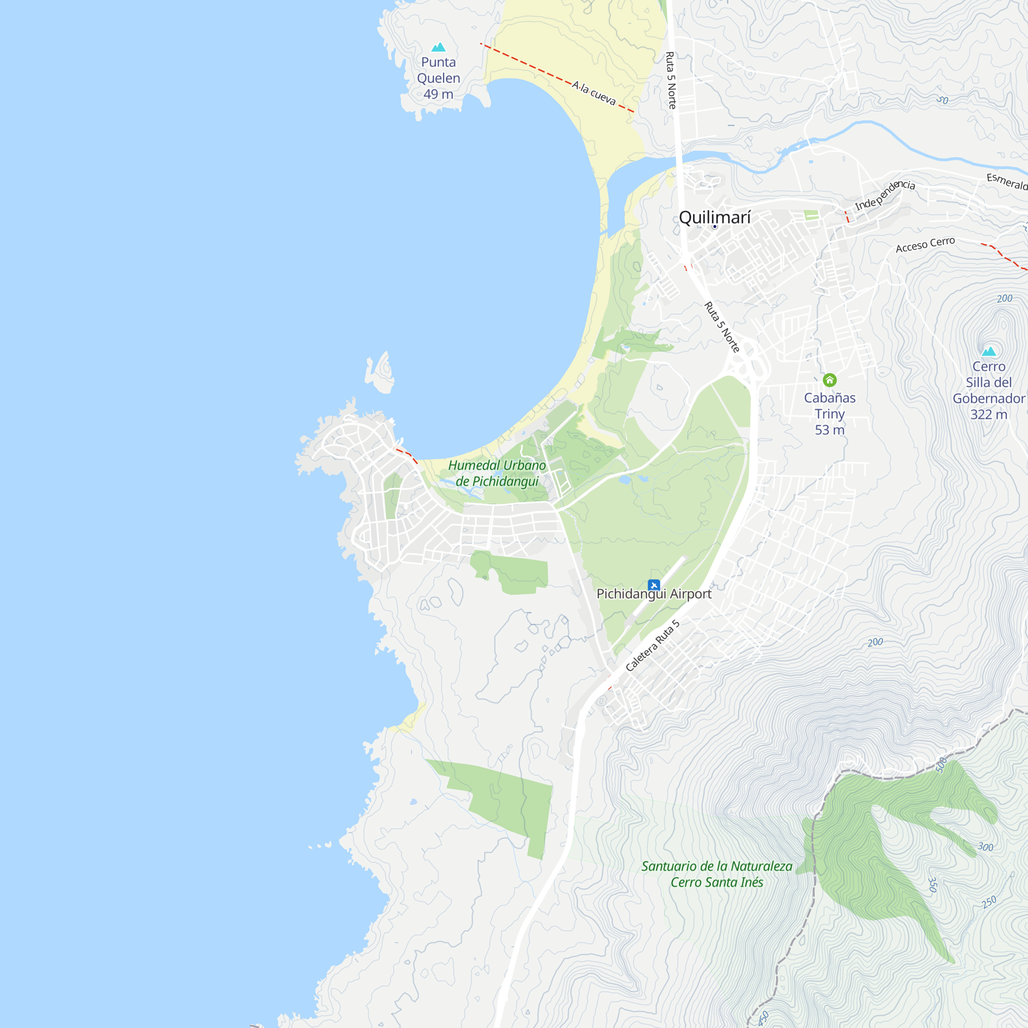 Cabañas Puerto Ensenada map