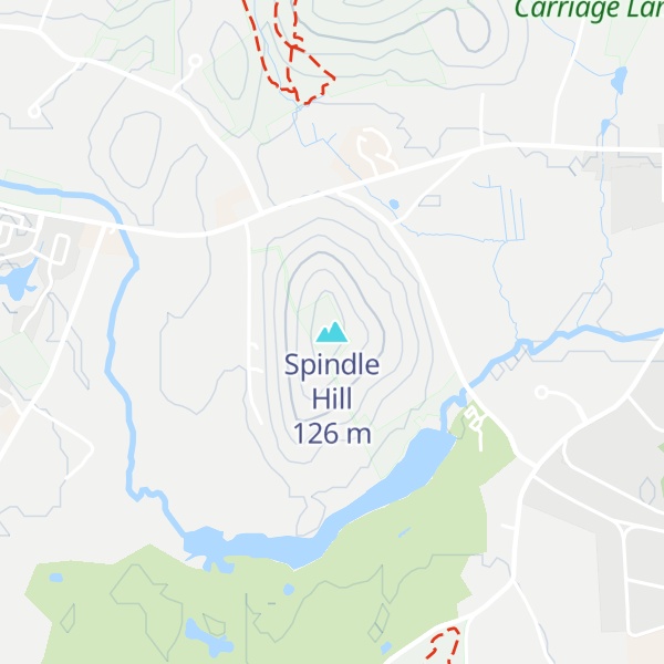 Map of Spindle Hill