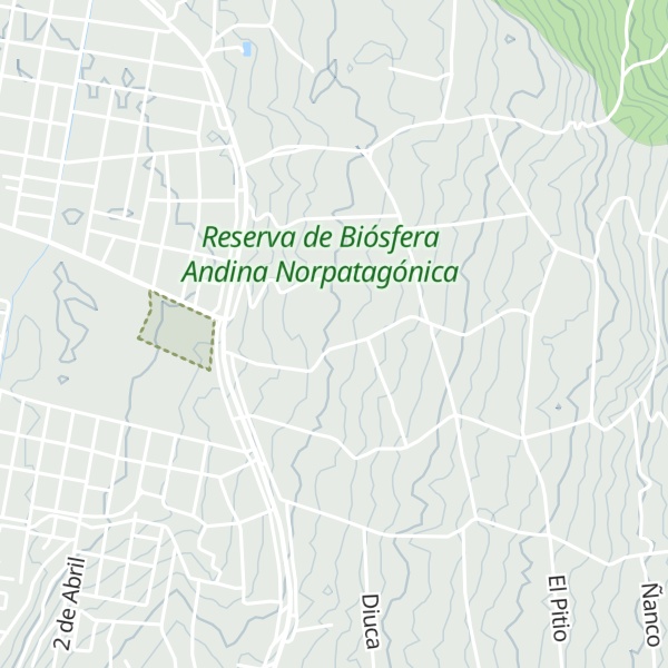 Map of Cabaña Longchamps