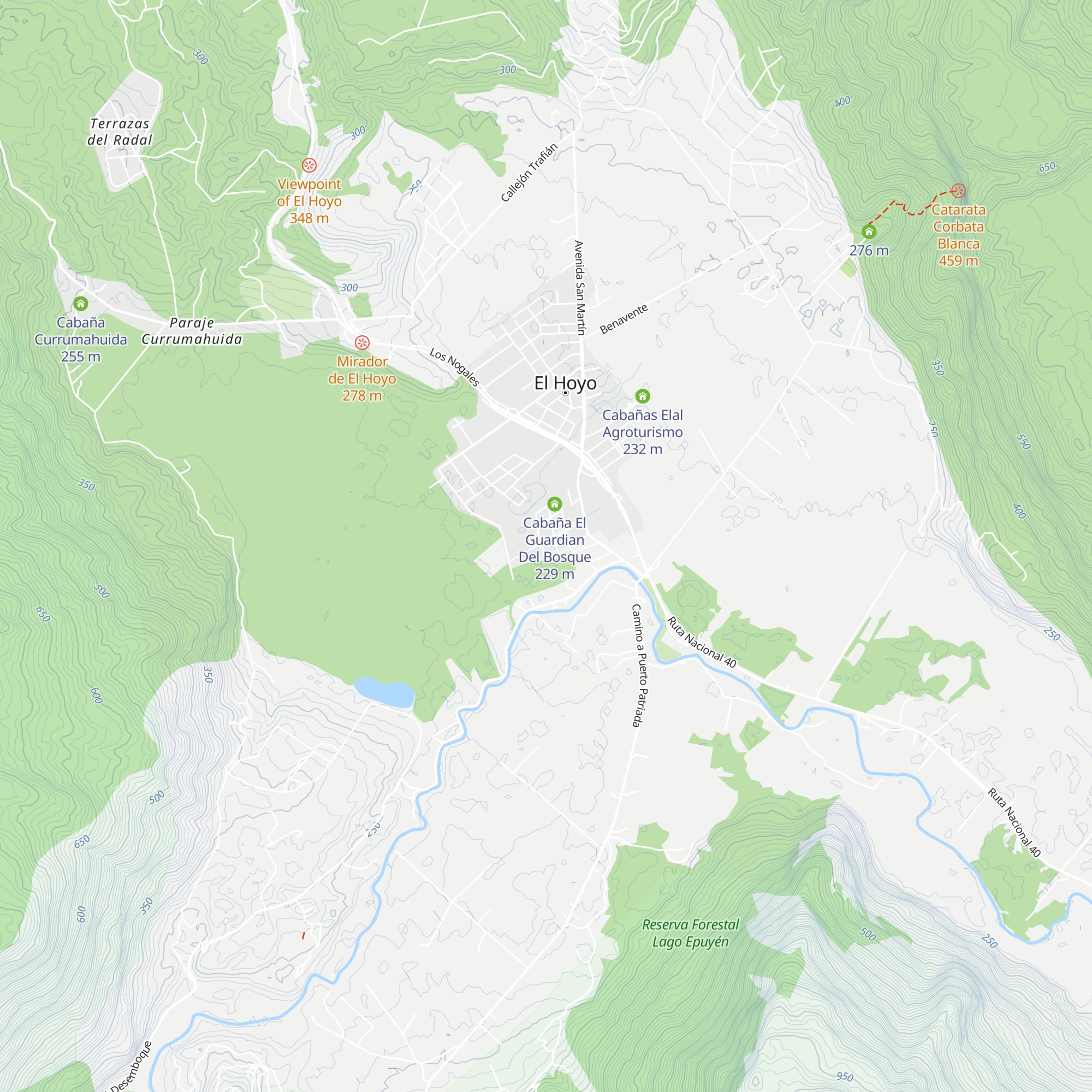 Cabañas LuCes Del Pirque map