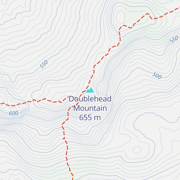 Map of Doublehead Mountain