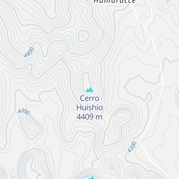 Map of Cerro Huishio