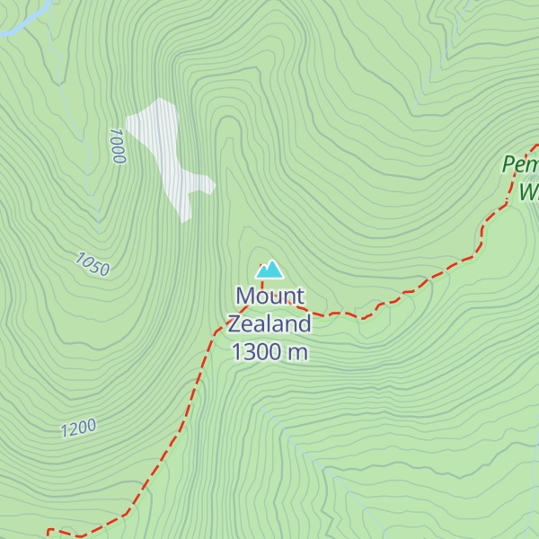 Map of Mount Zealand